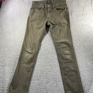 FLAG & ANTHEM PANTS MENS 32x34 GREEN OAKLAND SLIM COTTON SPANDEX STRETCH POCKETS